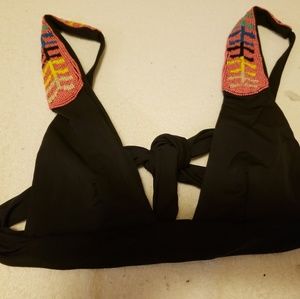 New mara hoffman beaded bikini top